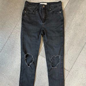 Free People Black Skinny Jeans